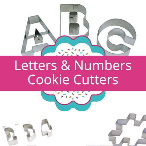 Letters & Numbers Cookie Cutters
