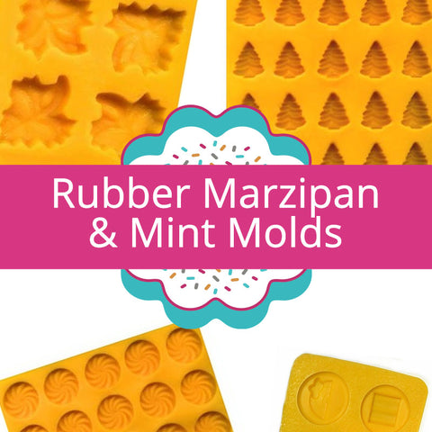 Rubber Marzipan & Mint Molds