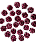 Mini Burgundy Royal Icing Roses