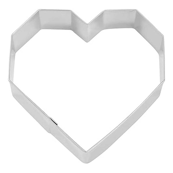Geometric Heart Cookie Cutter Geometric Heart Cookie Cutter