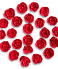 Mini Red Royal Icing Roses