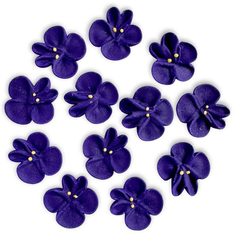 Small Royal Icing Violets