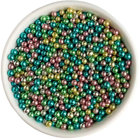 4mm multi color dragee sprinkles