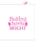 Baking Spirits Bright Cookie Stencil