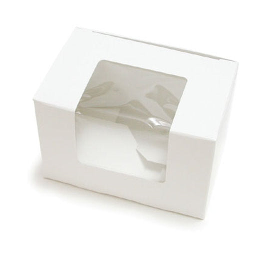1/4 LB. White Easter Egg Box With Window 1/4 LB. White Easter Egg Box With Window