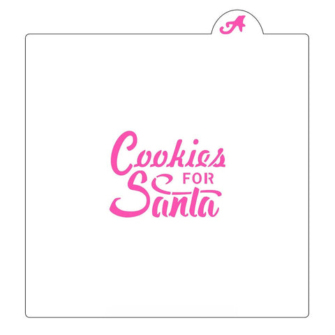 Cookies For Santa Cookie Stencil