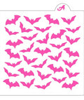 Flying Bats Cookie Stencil