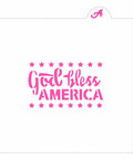 God Bless America Cookie Stencil