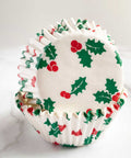 Holly Print Greaseproof Cupcake Liners
