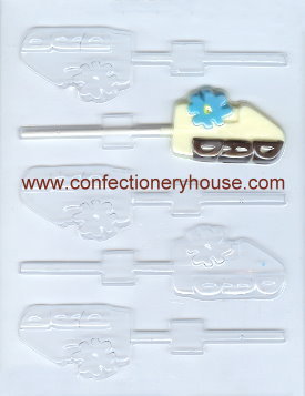 #1 Dad with Flower Lollipop Chocolate Mold