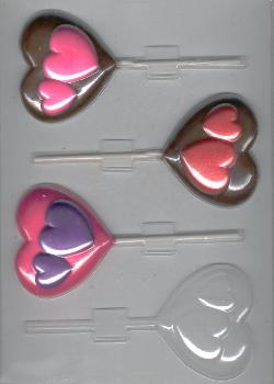 Hearts On Hearts Pop Candy Molds