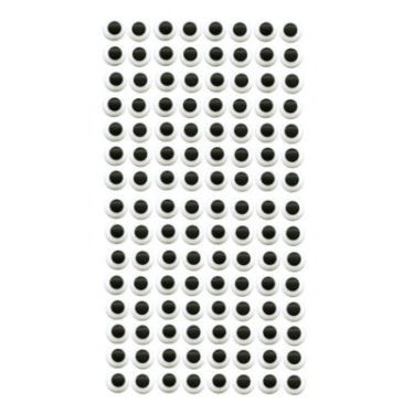 3/8" White And Black Icing Eyes 3/8" White And Black Icing Eyes