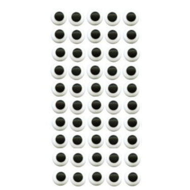 1/2" White And Black Icing Eyes 1/2" White And Black Icing Eyes