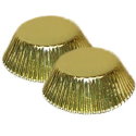 # 5 Lined Gold Foil Candy Cup