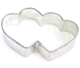 Double Hearts Metal Cookie Cutter