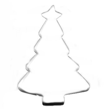 Tree With Star 5 in. Cookie Cutter