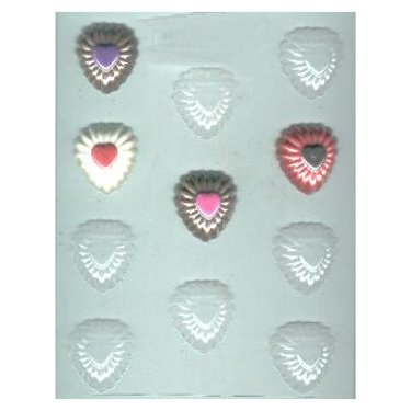 Fancy Hearts Candy Mold