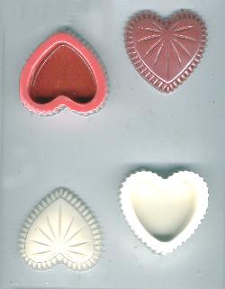 Small Heart Pour Box Candy Molds