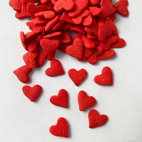 Jumbo Red Heart Sprinkles | Heart Shaped Sprinkles | Valentine's Day Sprinkles Photo