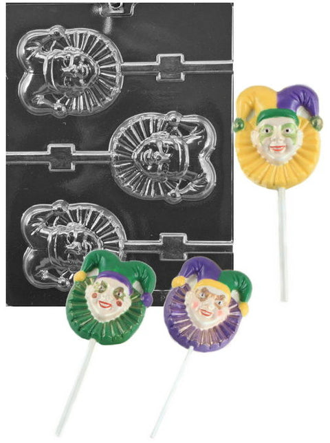 Mardi Gras Jester Pop and Candy Mold 