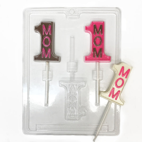 #1 Mom Lollipop Chocolate Mold #1 Mom Lollipop Chocolate Mold