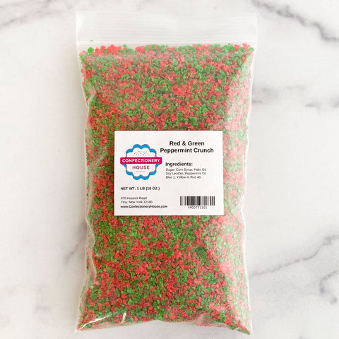Red and Green Peppermint Crunch One Pound