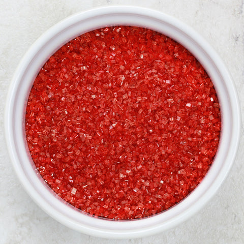 Red Coarse Sugar Crystals | Cookie Sprinkles | Sugar Sprinkles