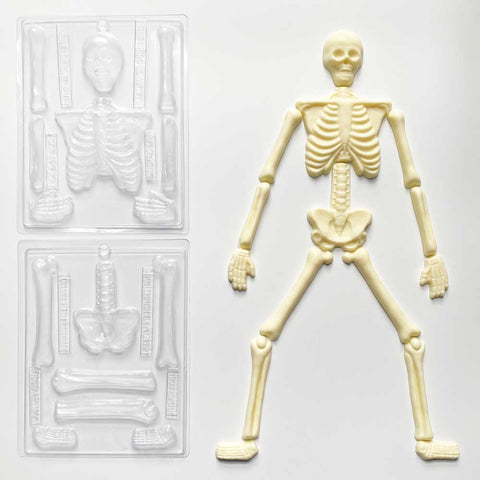 Skeleton bones chocolate mold set