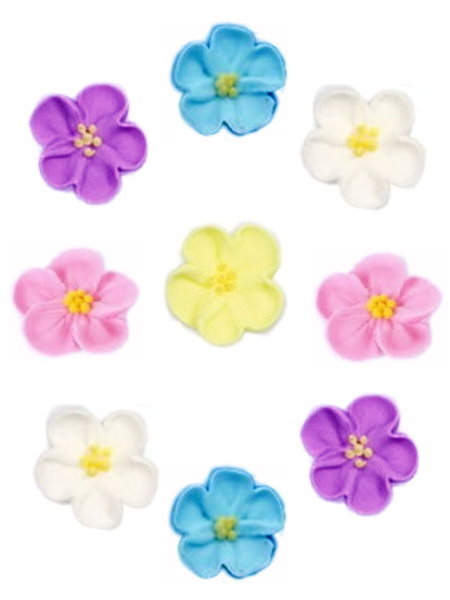 Small Wild Rose Icing Decorations 