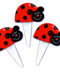 ladybug cupcake picks