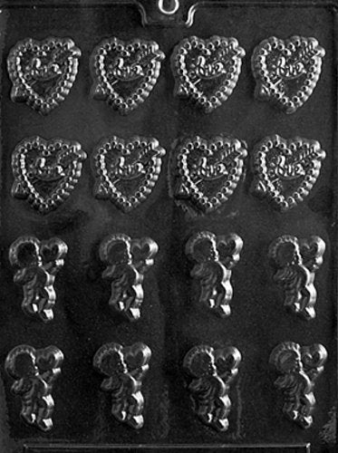 Heart and Cupid Candy Mold
