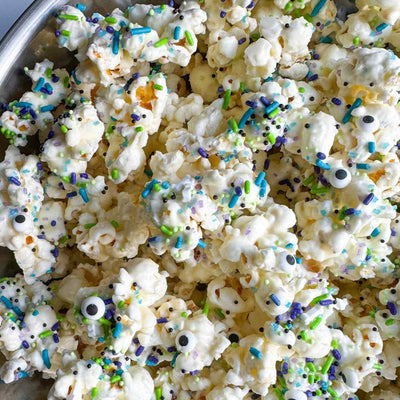 Pumpkin Spice Popcorn Recipe - with Merckens White Chocolate Melts