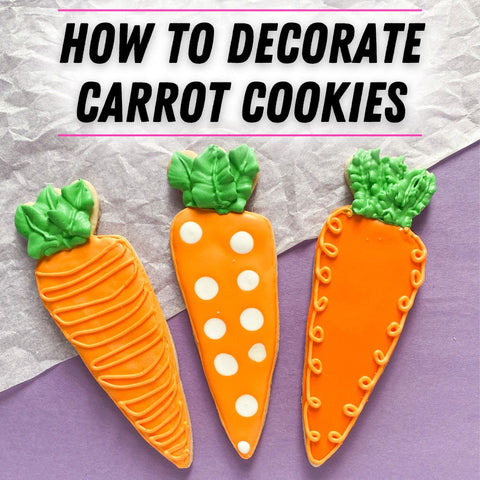 How to decorate carrot cookies