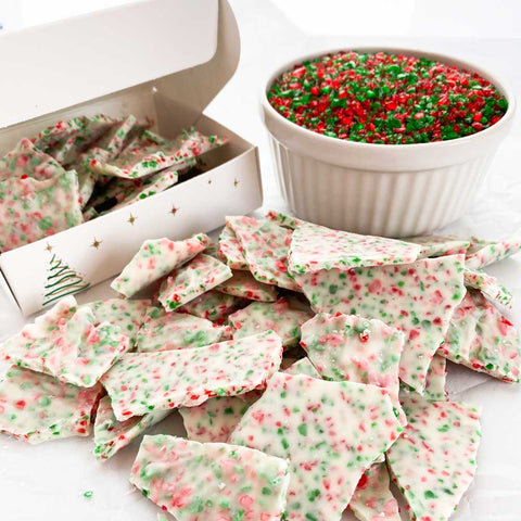 How to make peppermint bark with red and green peppermint crunch