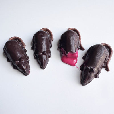Cream-Filled Chocolate Mice: A Creepy Halloween Candy Idea