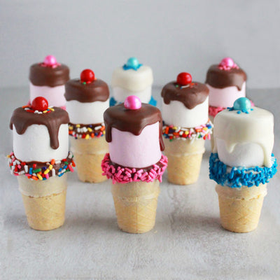 Mini Ice Cream Cones Small Tiny Sugar Cones for Cake Pops and Tiny