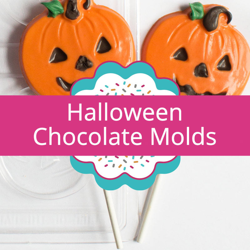 Halloween Candy Mold, 4 Pack Chocolate Molds Silicone Molds with Pumpkin,  Ghost,Halloween Mold for Making Chocolate/Biscuit/Gummy/Cookie/Jelly