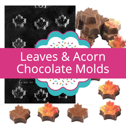 Leaves and Acorn Chocolate Molds