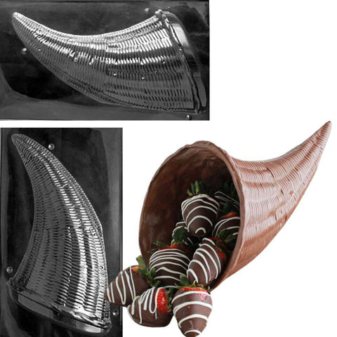 3D Extra Large Cornucopia Candy Mold Set