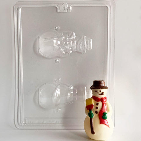 3D Medium Snowman Candy Mold