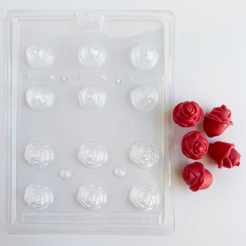 3D Small Rose Pieces Candy Mold