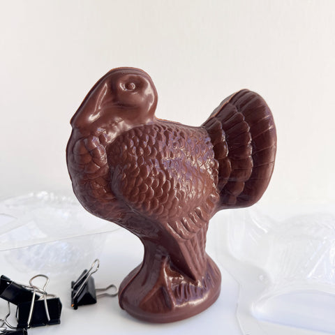 Large 3D Turkey Candy Mold 2 Part Set