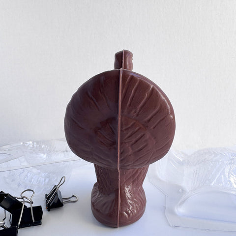 Large 3D Turkey Candy Mold 2 Part Set