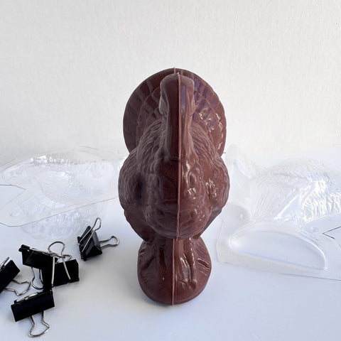 Large 3D Turkey Candy Mold 2 Part Set