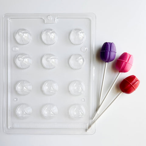 3-D Medium Tulip Pop Candy Mold