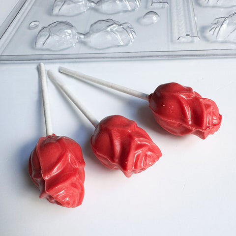 3D Rose Bud Pop Candy Mold