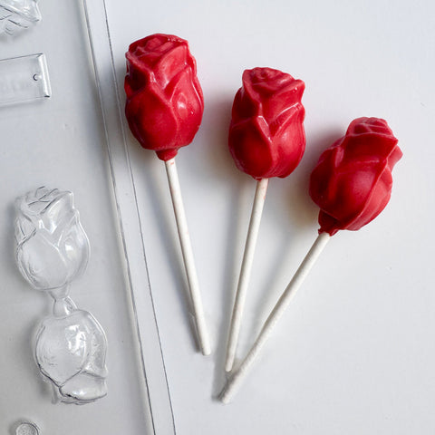 3D Rose Bud Pop Candy Mold