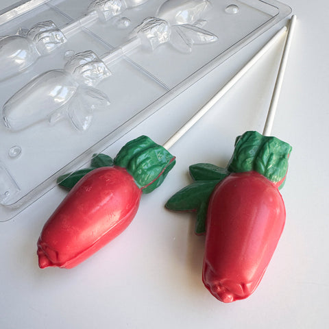 3D Rose With Leaves Candy Mold
