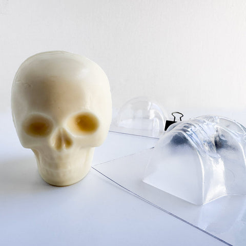3D Skull Chocolate Mold 2 Part Set