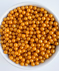 4mm gold edible pearls